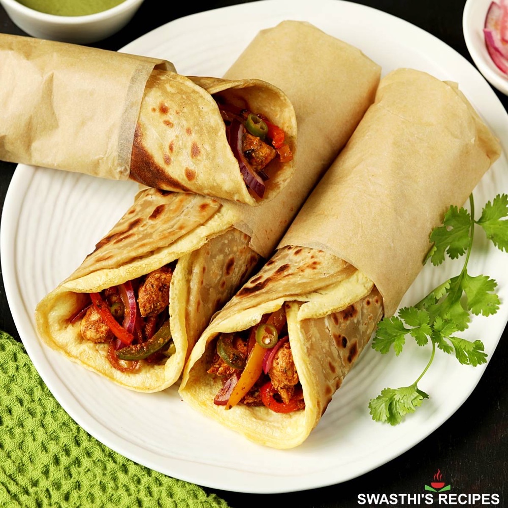 chicken kathi roll