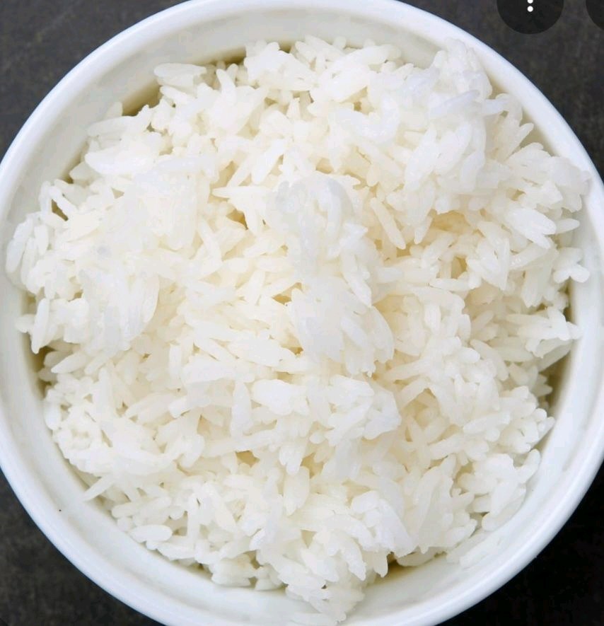 Plain white rice