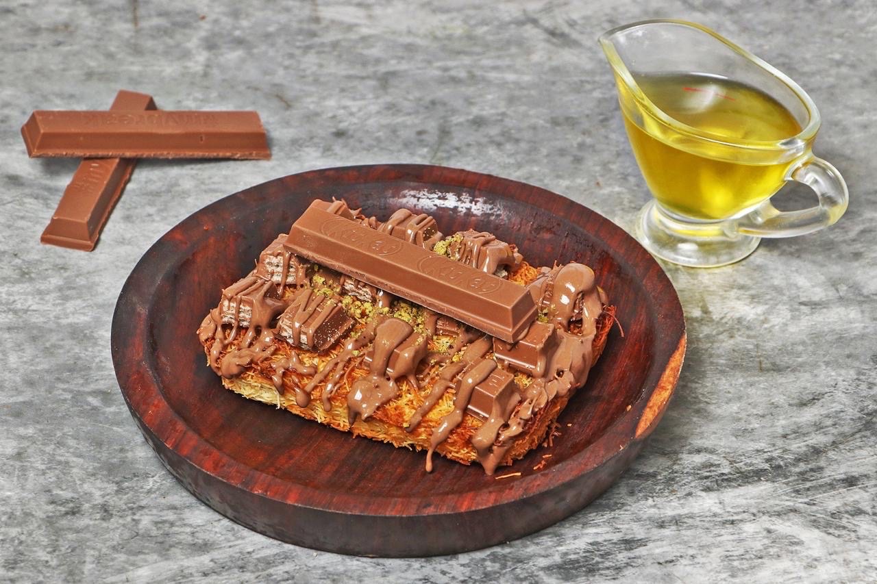 Crunchy Baked Kitkat Kunafa