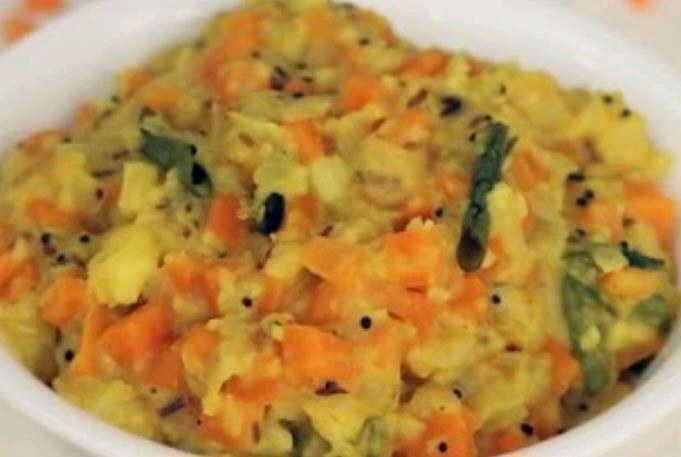 Cabbage Carrot Kootu