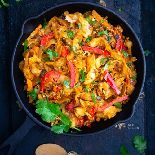 Egg kothu Parotta