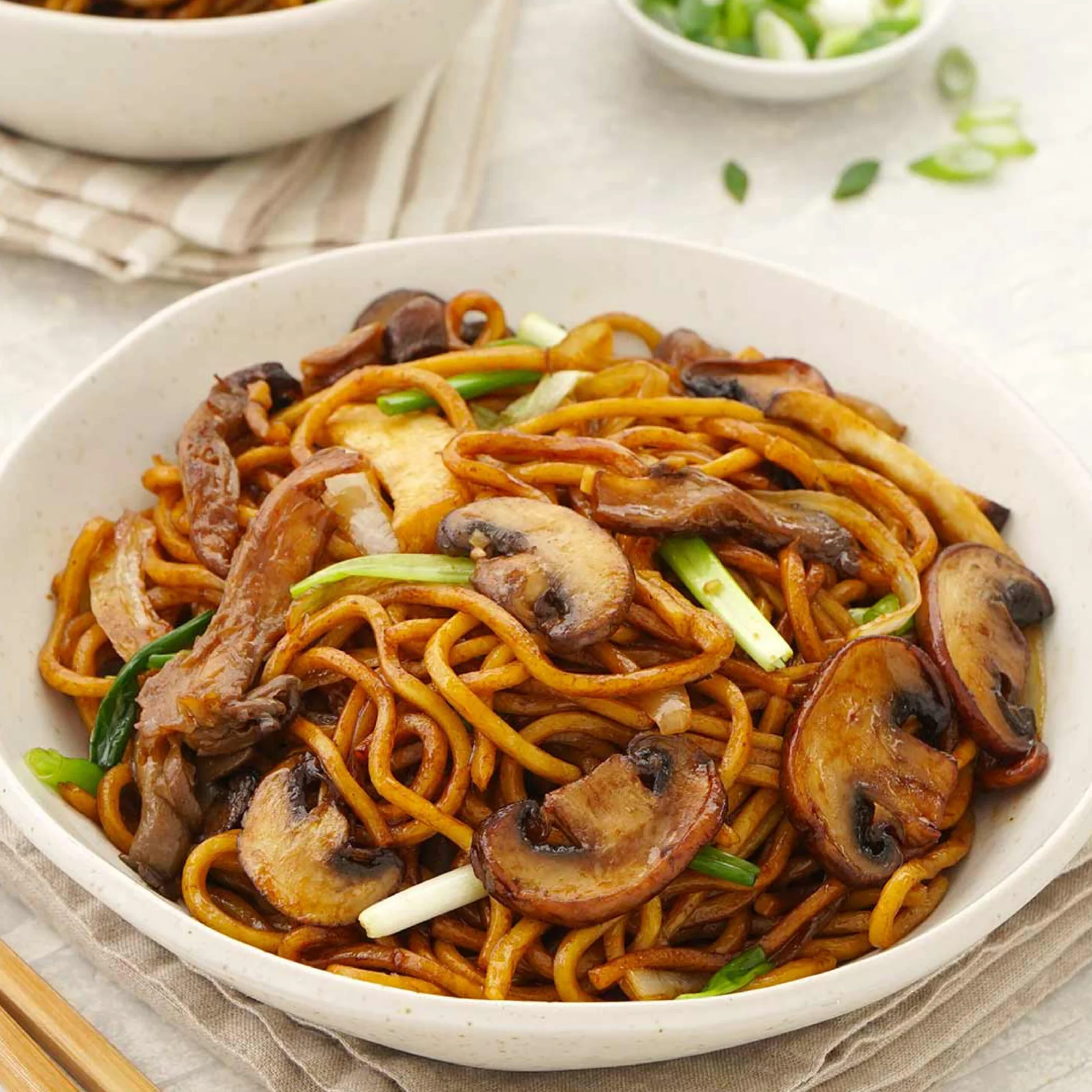 Mushroom noodles