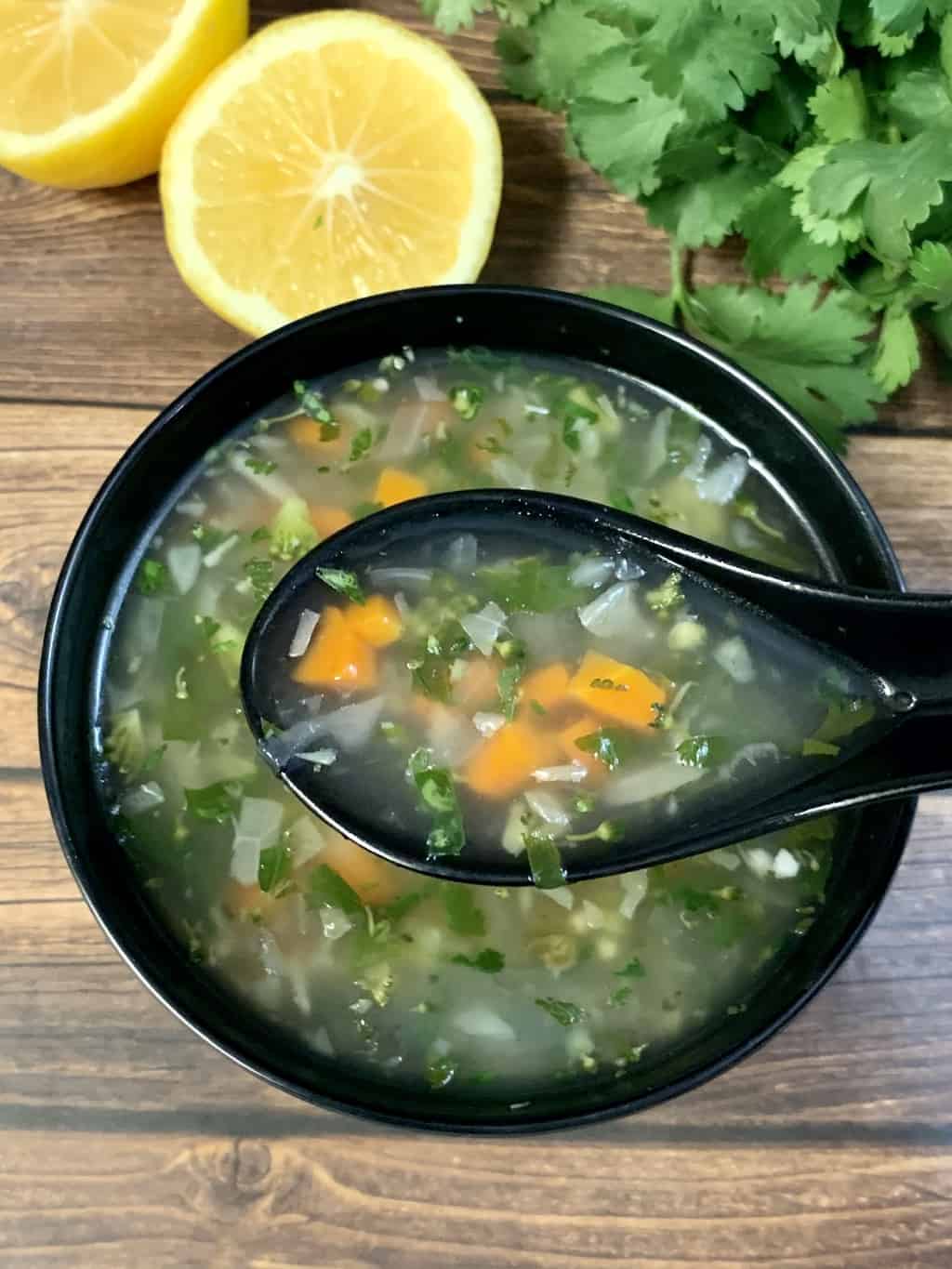 Lemon Coriander Soup Veg