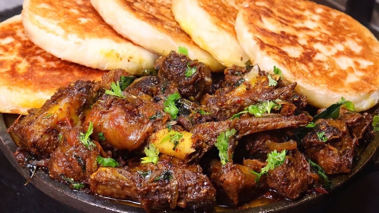 Mutton Chukka Vazhai Illa Parotta