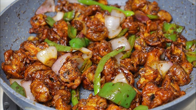 Chilly Mushroom Dry
