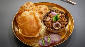 chole bhature with channa