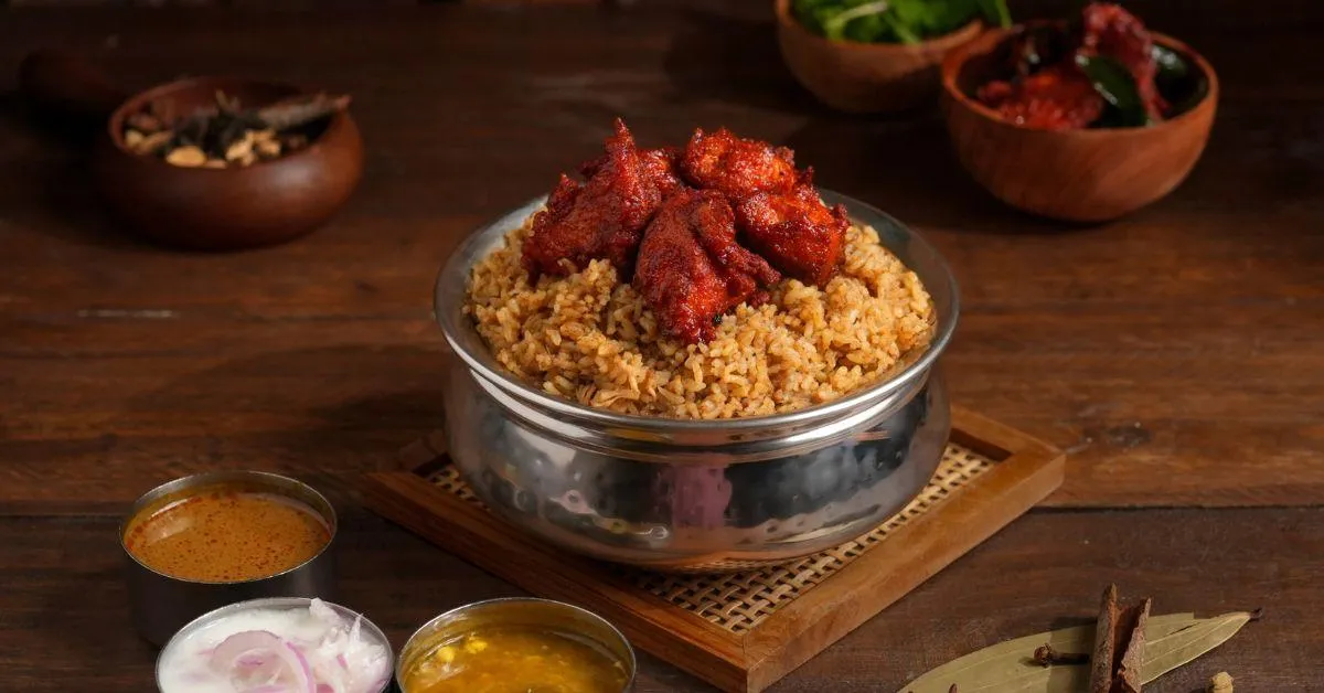 Seeragasamba chicken 65 Briyani