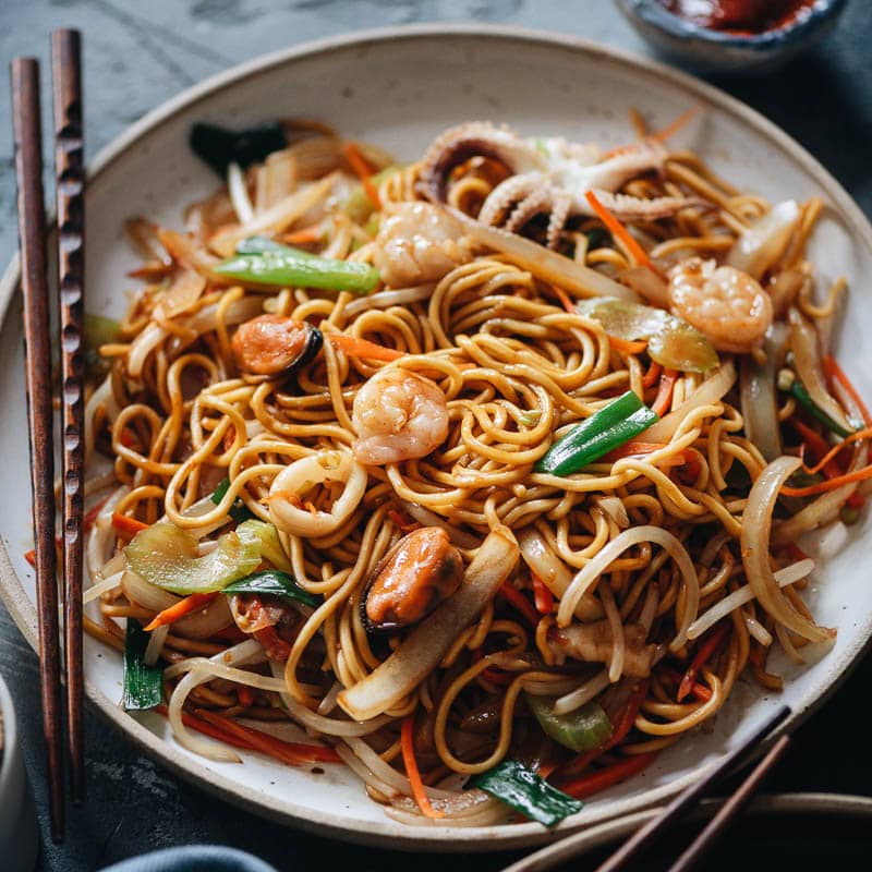 Seafood Mixed Noodles