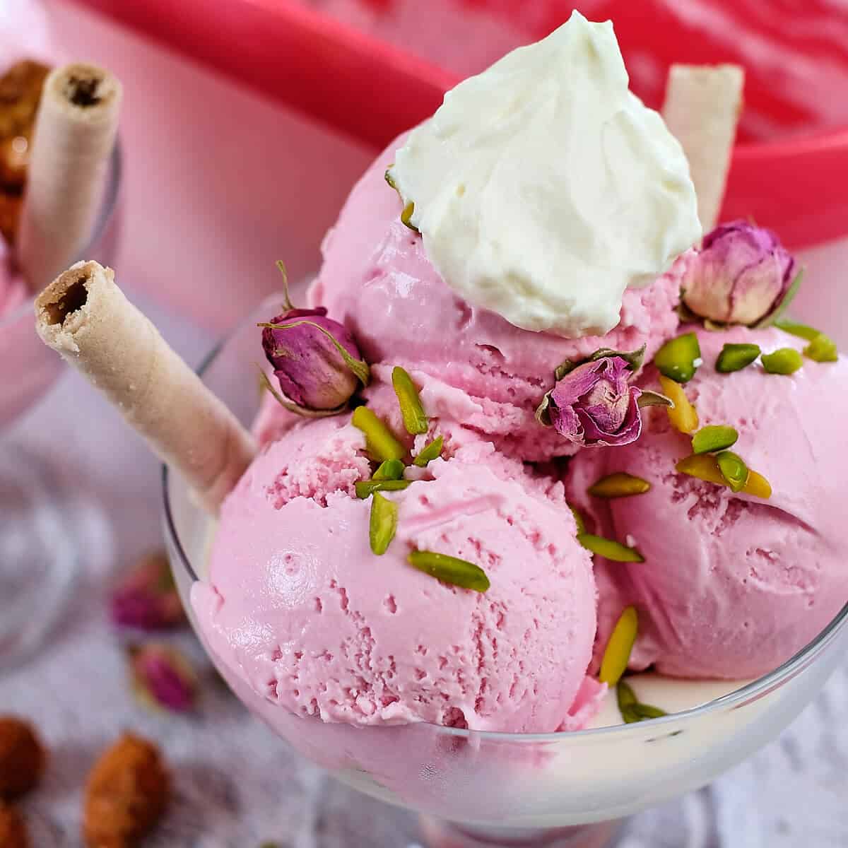 Rose N Coconut Icecream