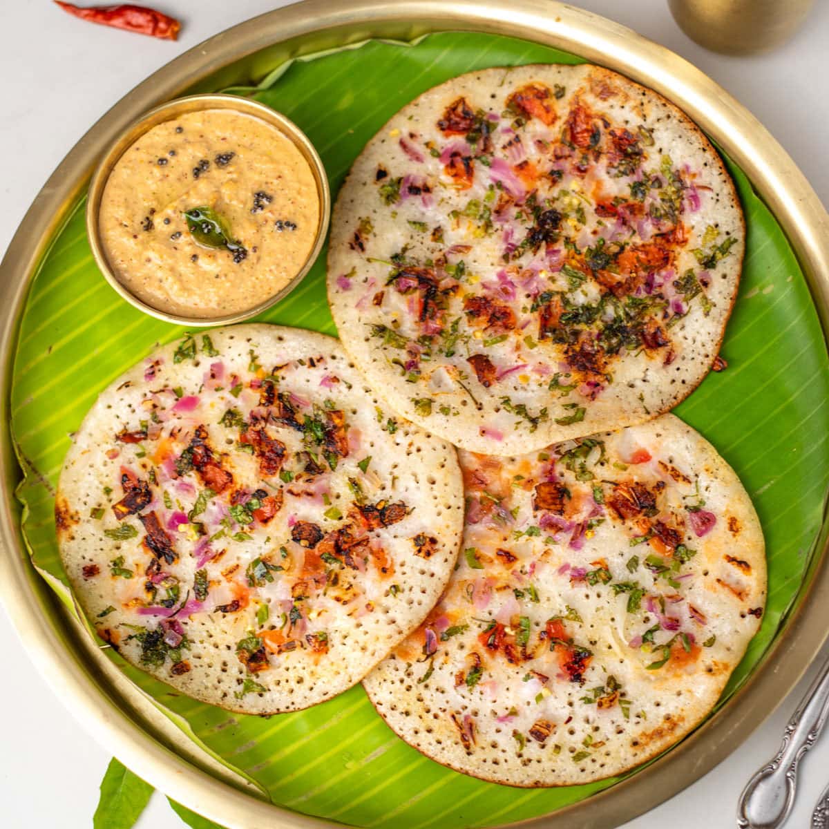 Onion - Tomato Uthappam