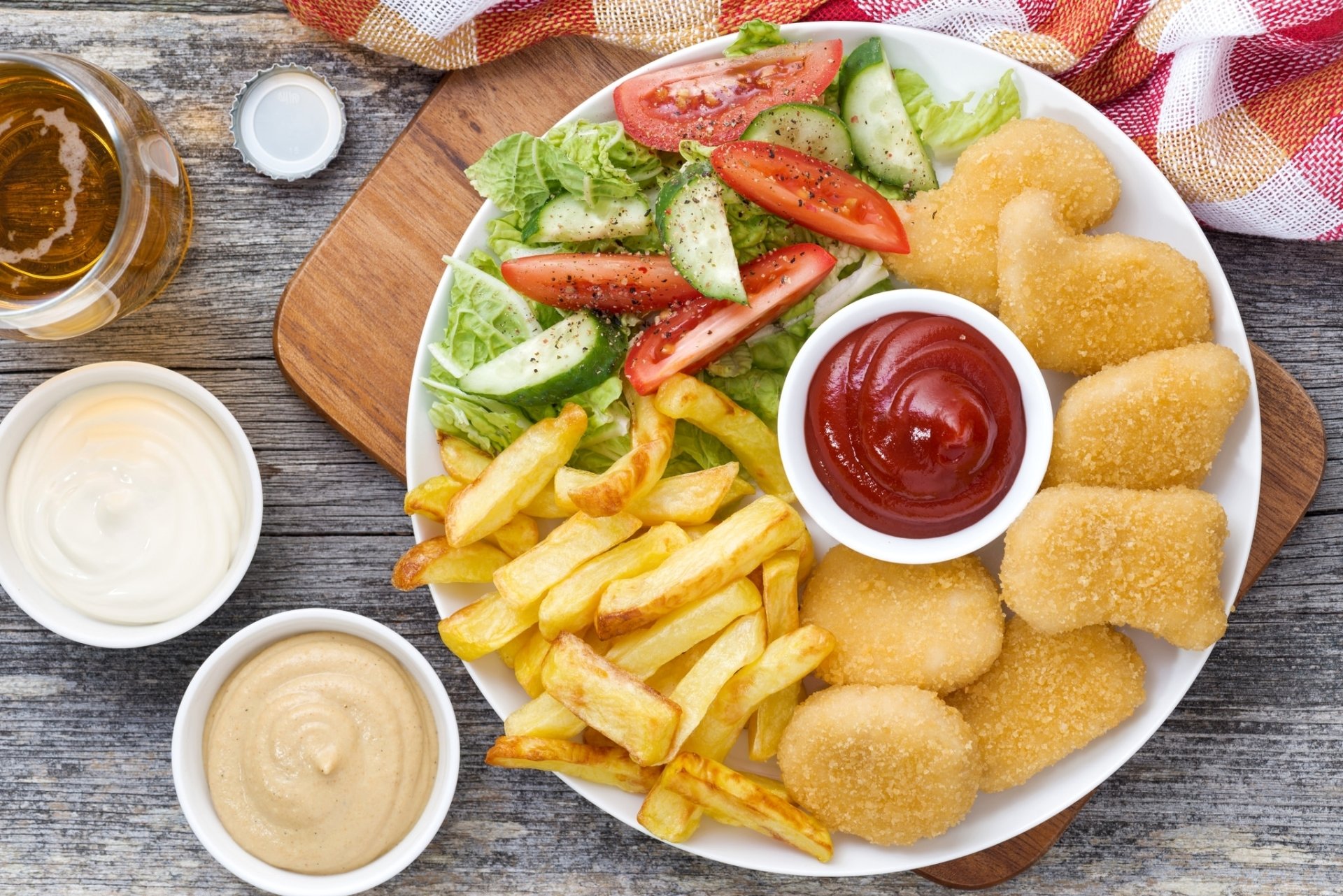 Veg Nuggets+Fries