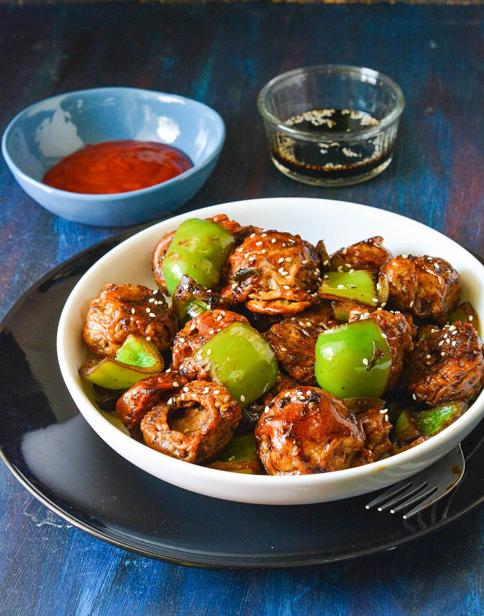 Chilli Mushroom Dry