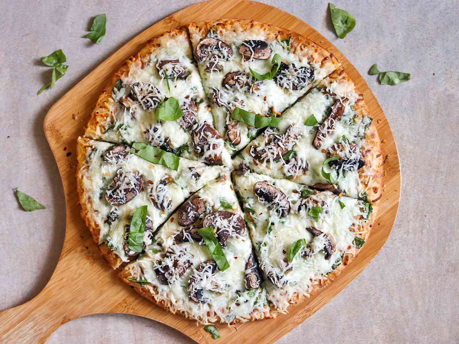 Fresh Mushroom Pizza