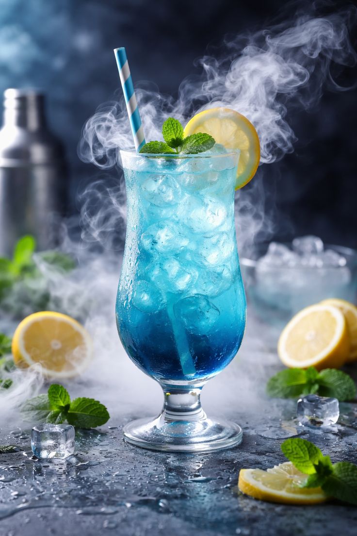 Blue Lime Mocktail