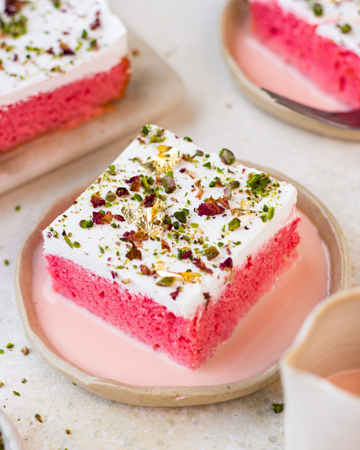Rose Milk Tres Leches Cake