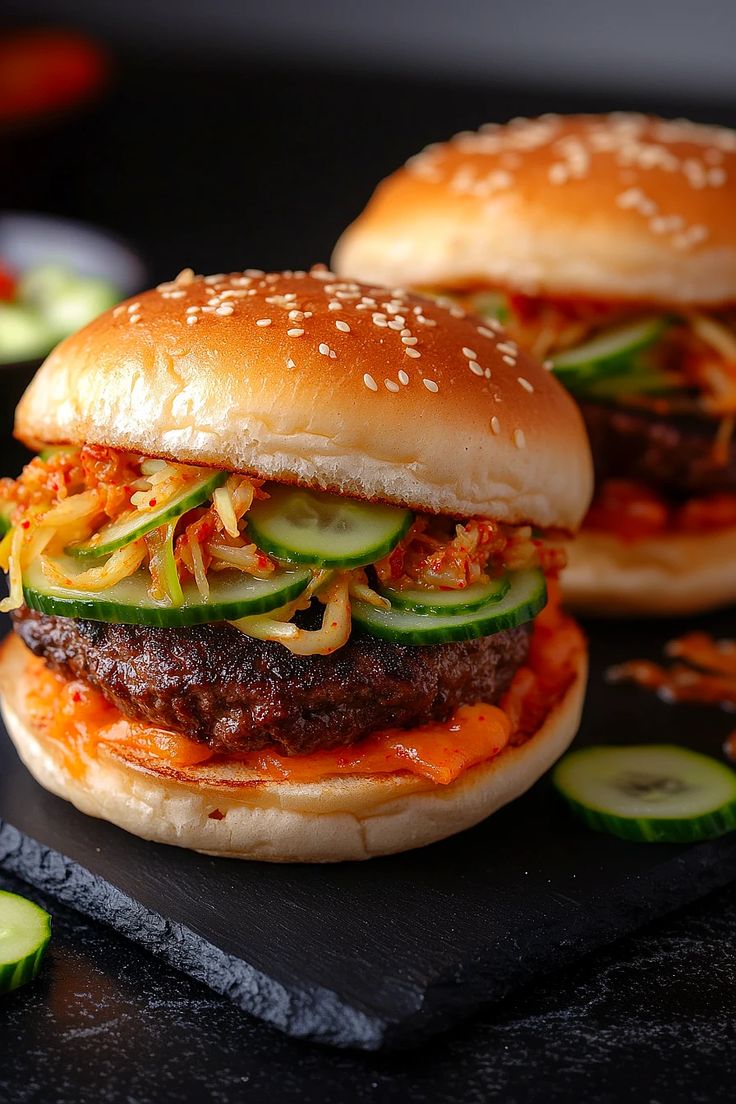 Schezwan Veg Burger