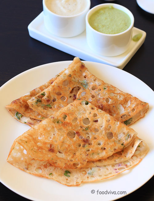 Onion Rava Dosa (2pcs)