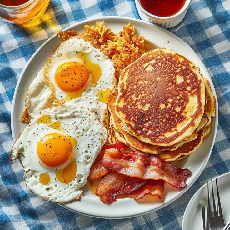 Non Veg Pancake Breakfast Platter