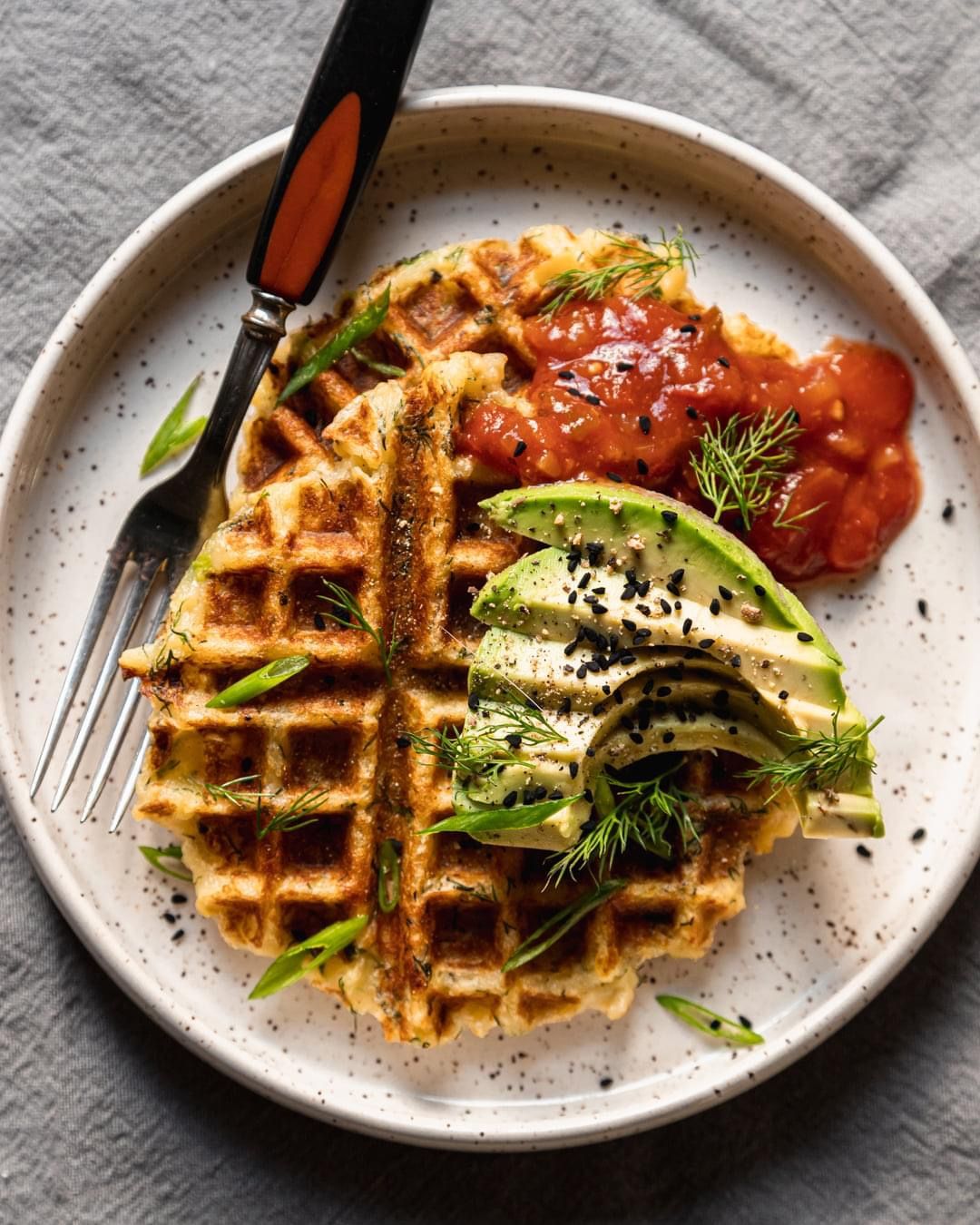 Veg Pancake Breakfast Platter
