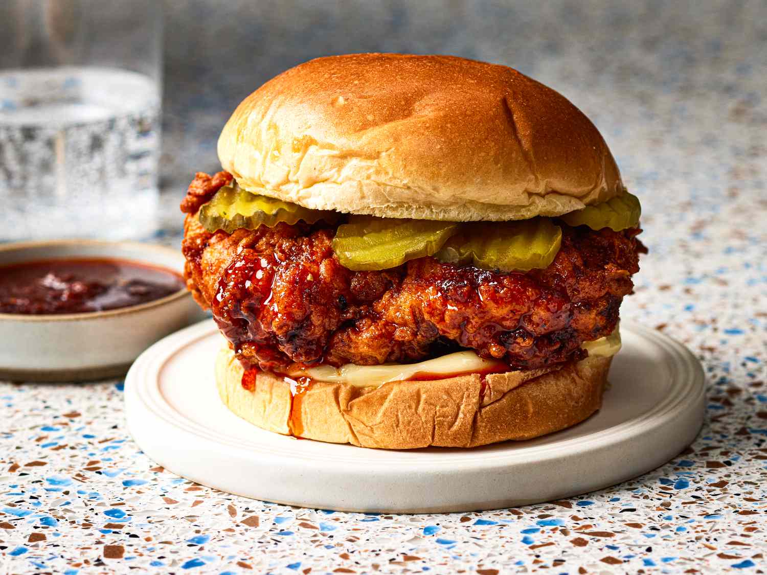 Crispy Chicken Nashville Burger