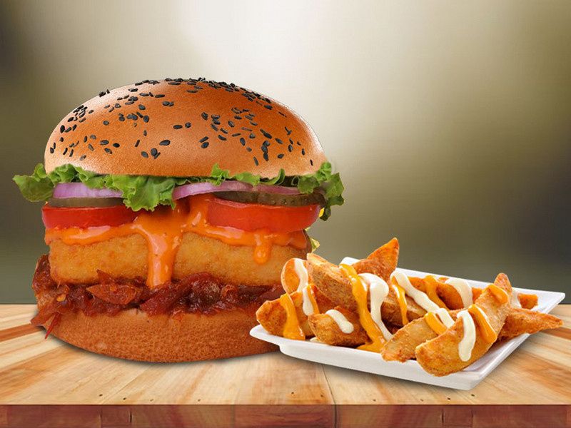 Mexican Crispy Chicken Burger