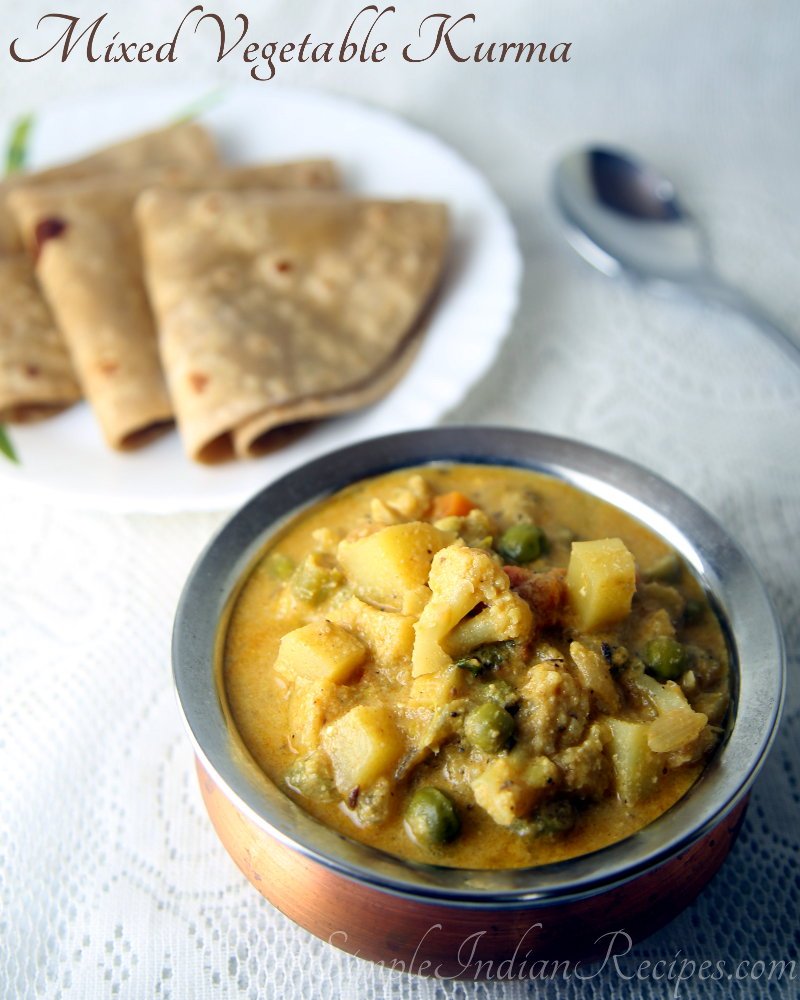 Chapathi (2 pcs) + Veg Kuruma
