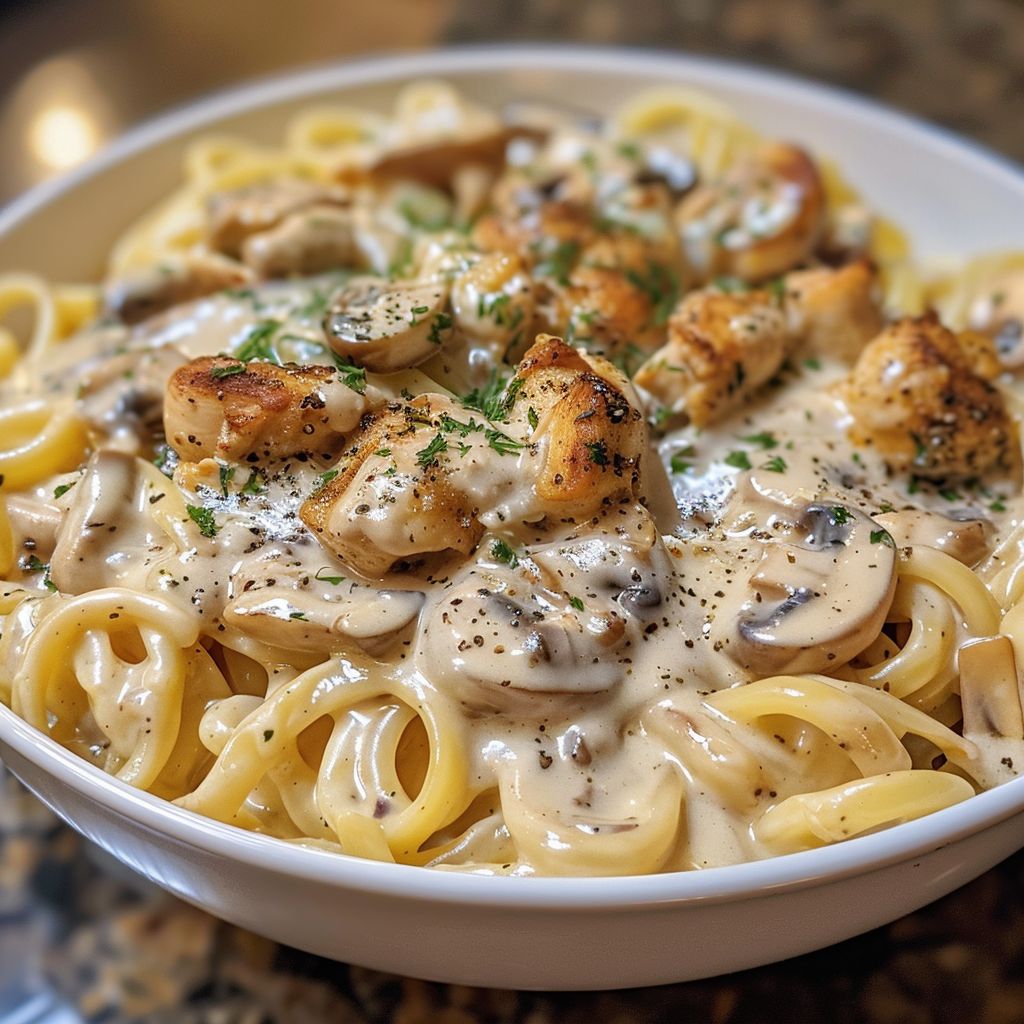Chicken & Mushroom Alfredo