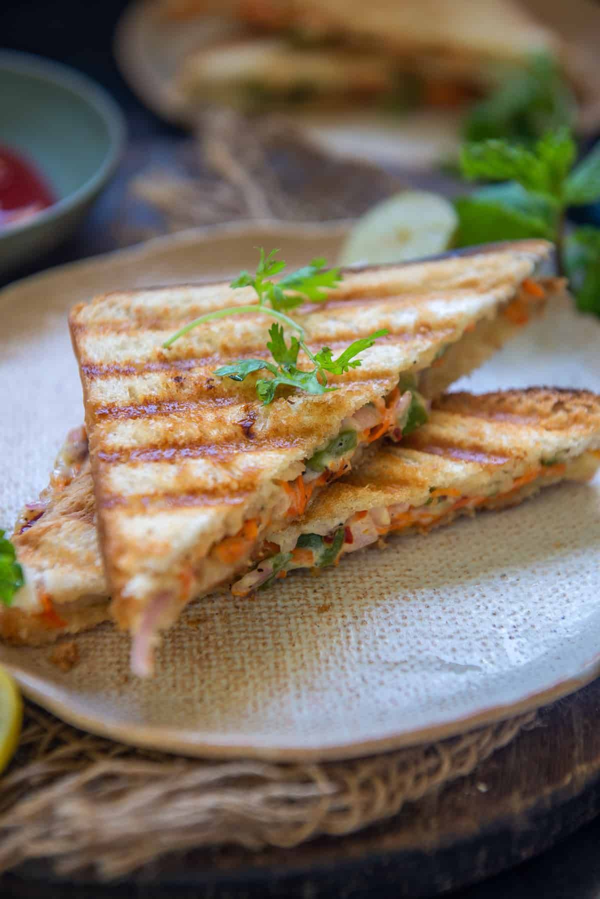 Exotic Veg Grilled Sandwich