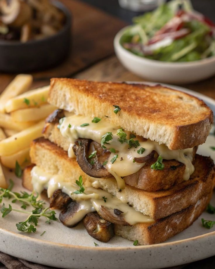 Creamy Mushroom Sandwich