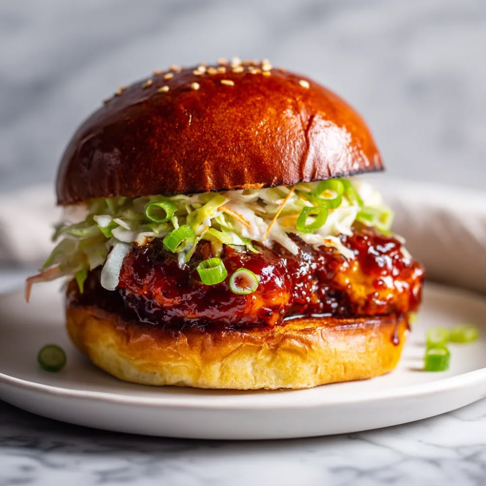 Schezwan Chicken Burger