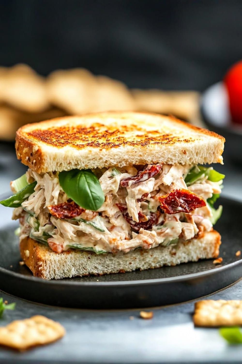Mashed Creamy Chicken Sandwich