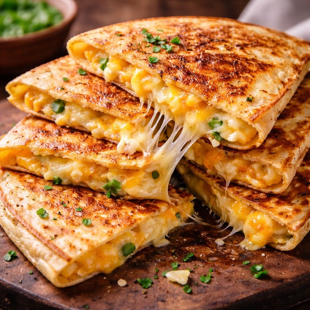 Corn & Cheese Savory Crepes