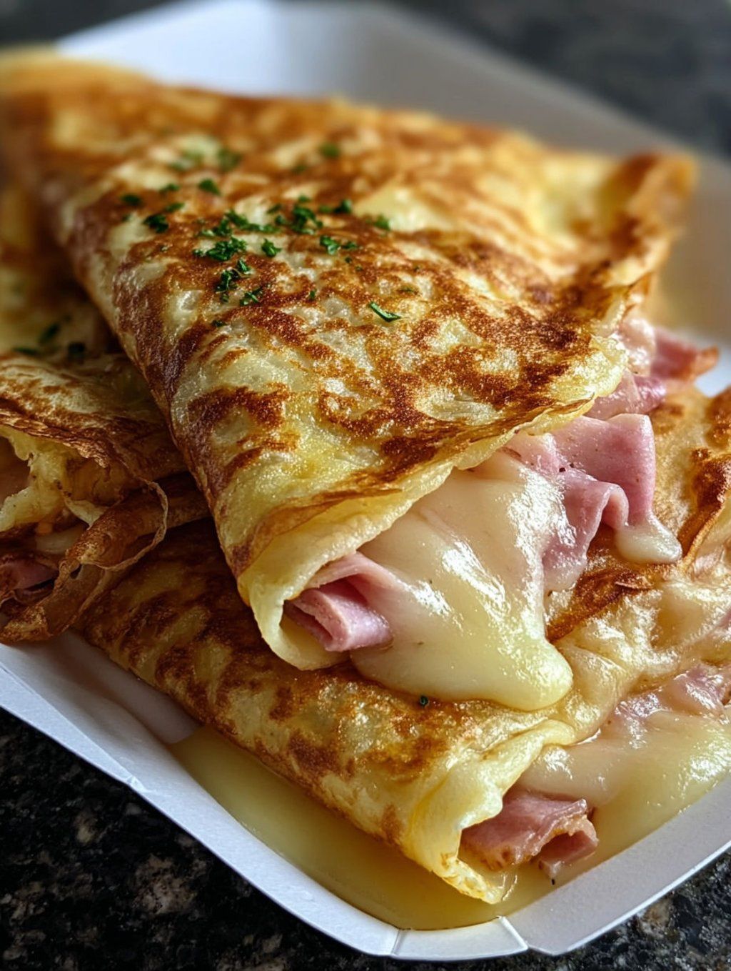 Ham & Cheese Savoury Crepe