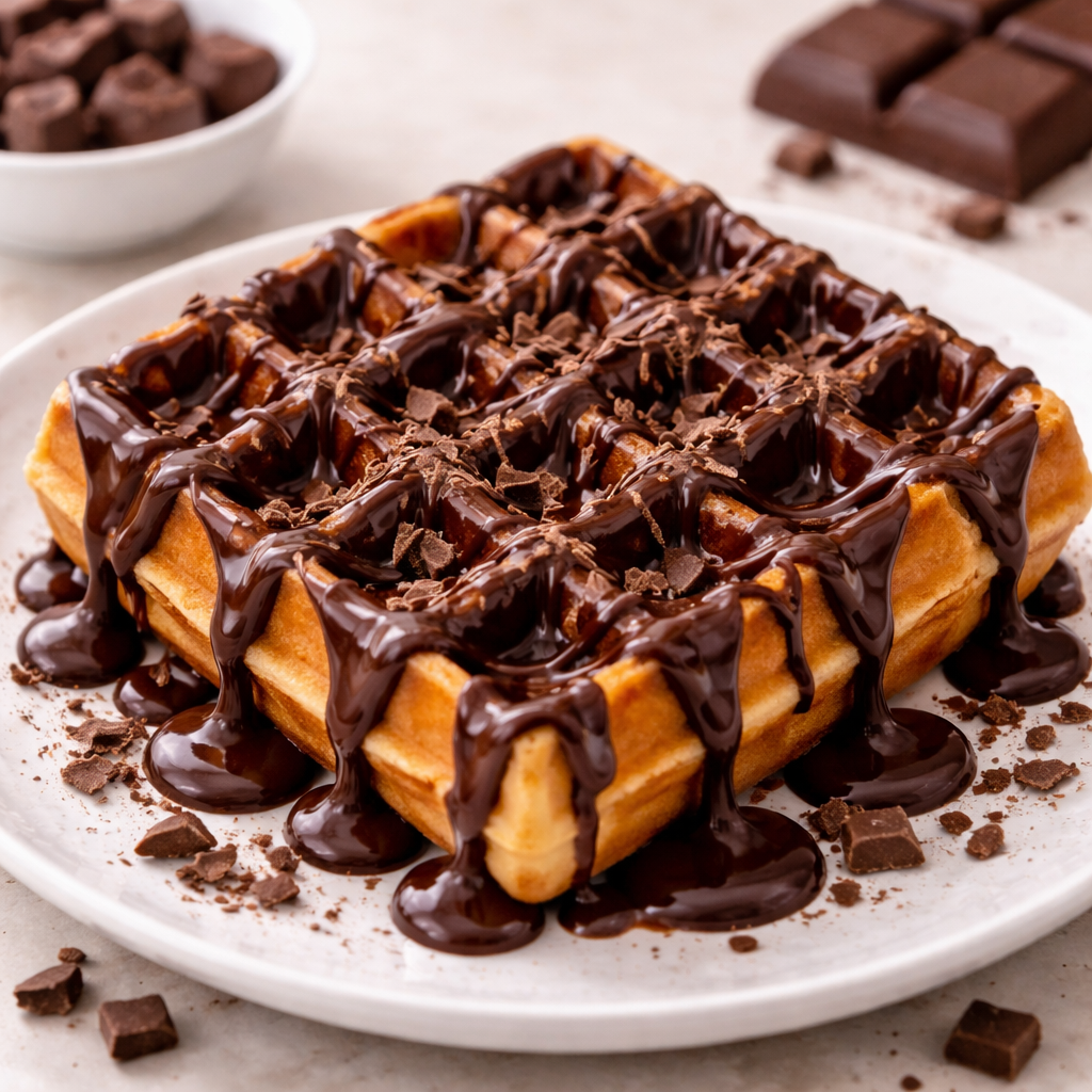 Belgian Dark Chocolate Waffle