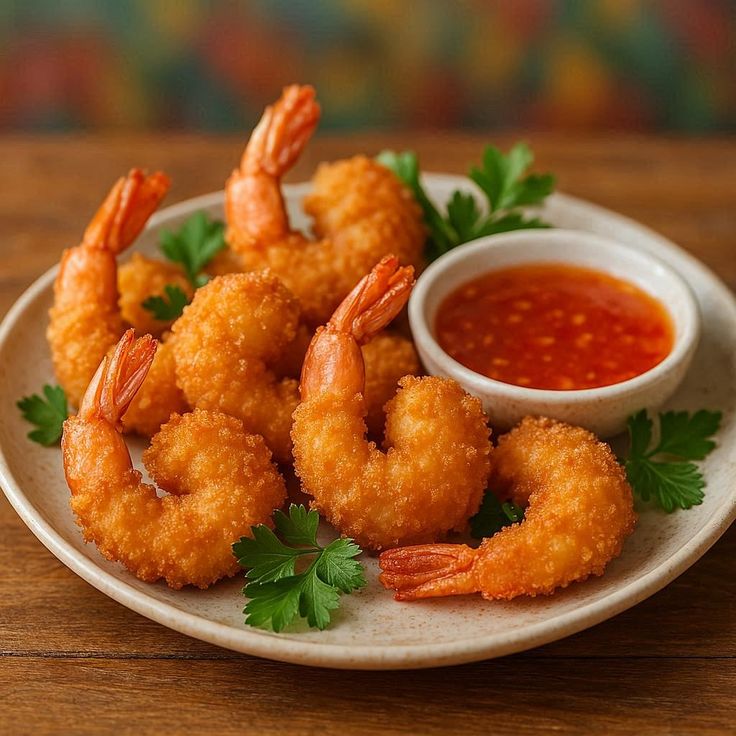 Crumb Fried Prawns