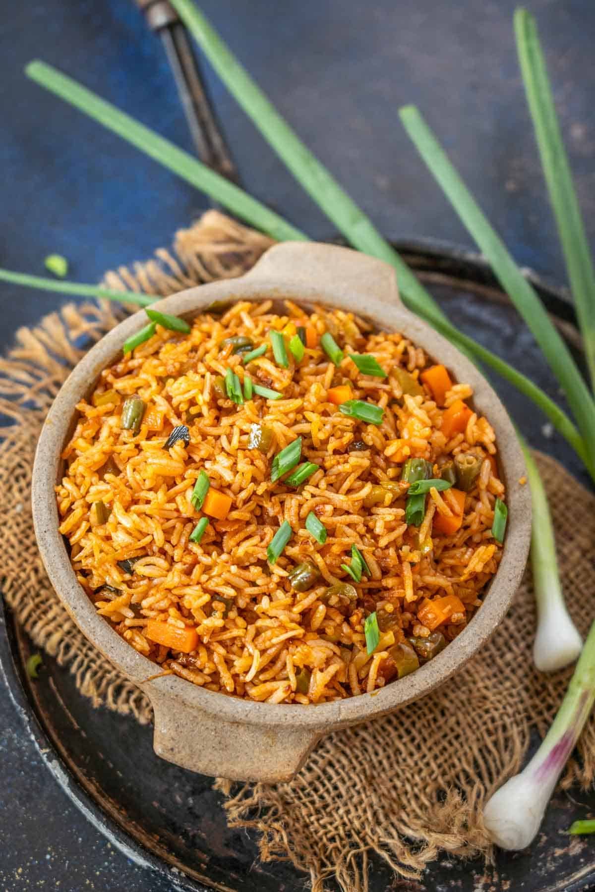 Schezwan Fried Rice - Veg