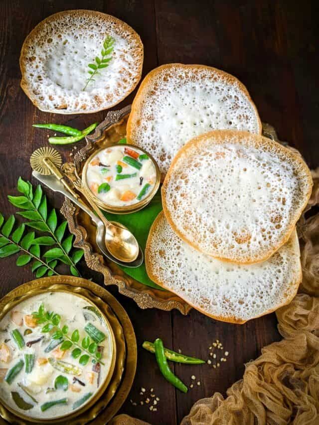 Appam with Veg Kuruma