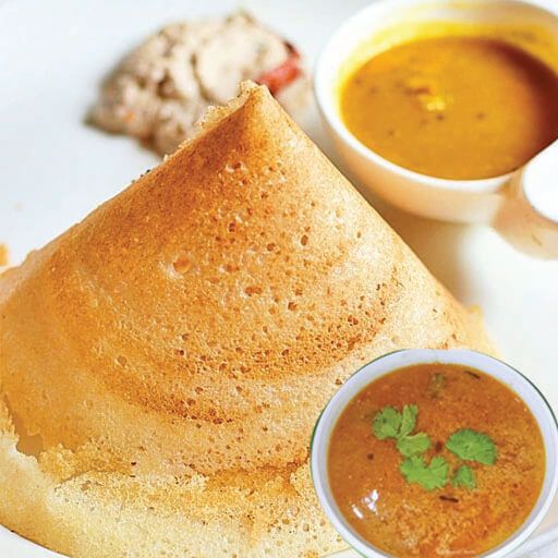 Ghee Dosai with Sambar & Chutney