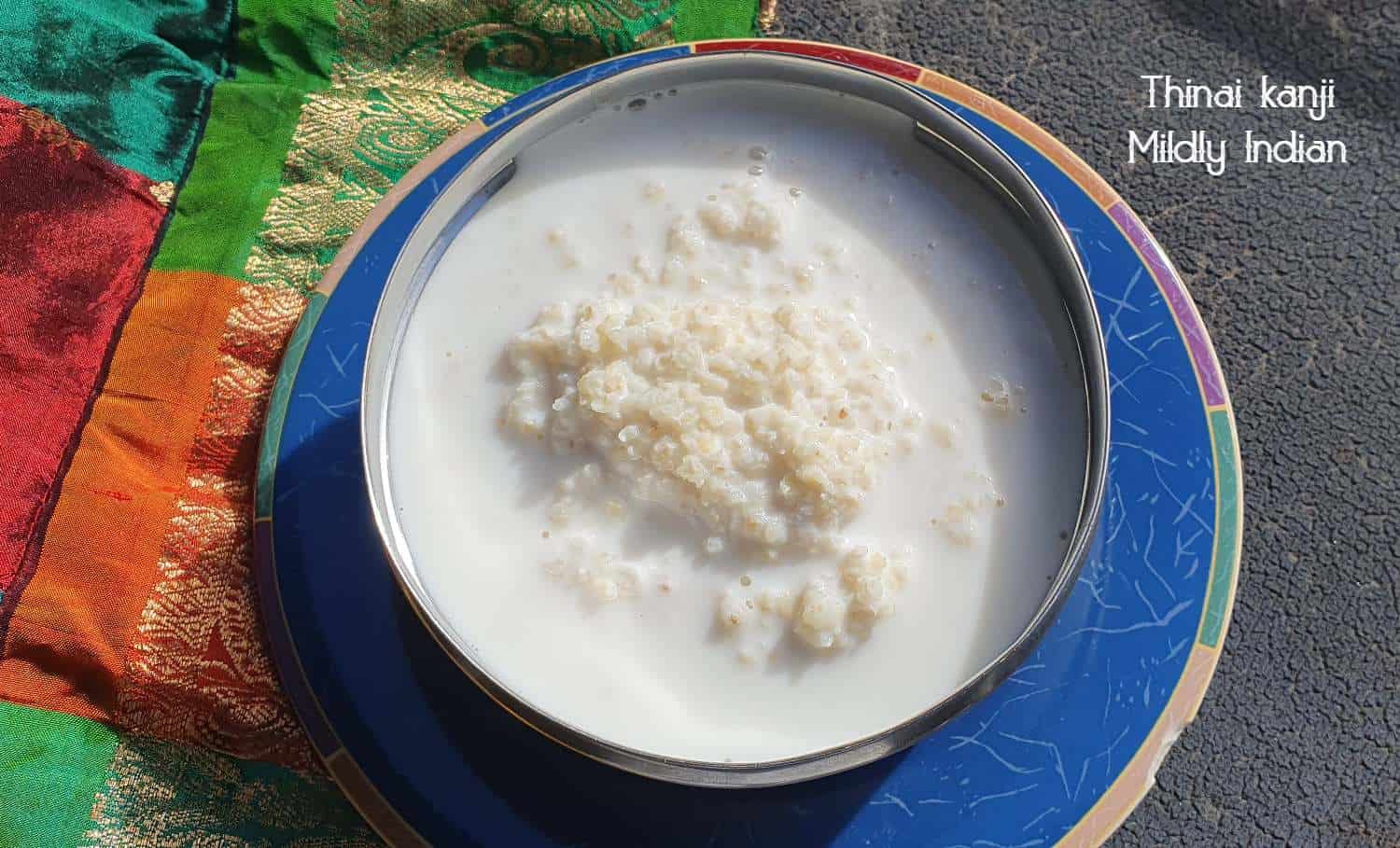 Thenai Arisi Kanji with Coconut Milk