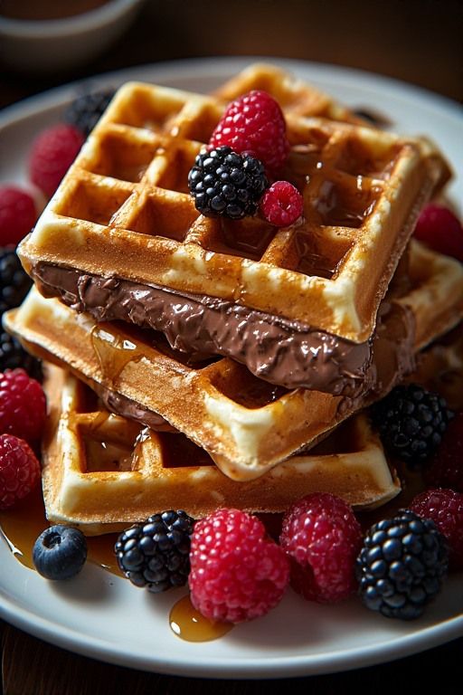 Rasberry Crumble Waffle