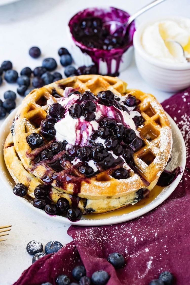 Blueberry & Cream Cheese Waffle