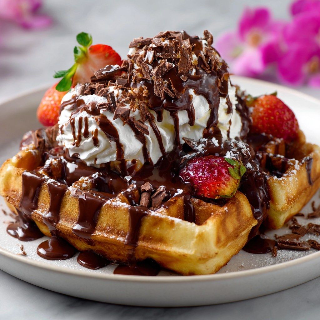 Nutella & Fresh Fruit Waffle