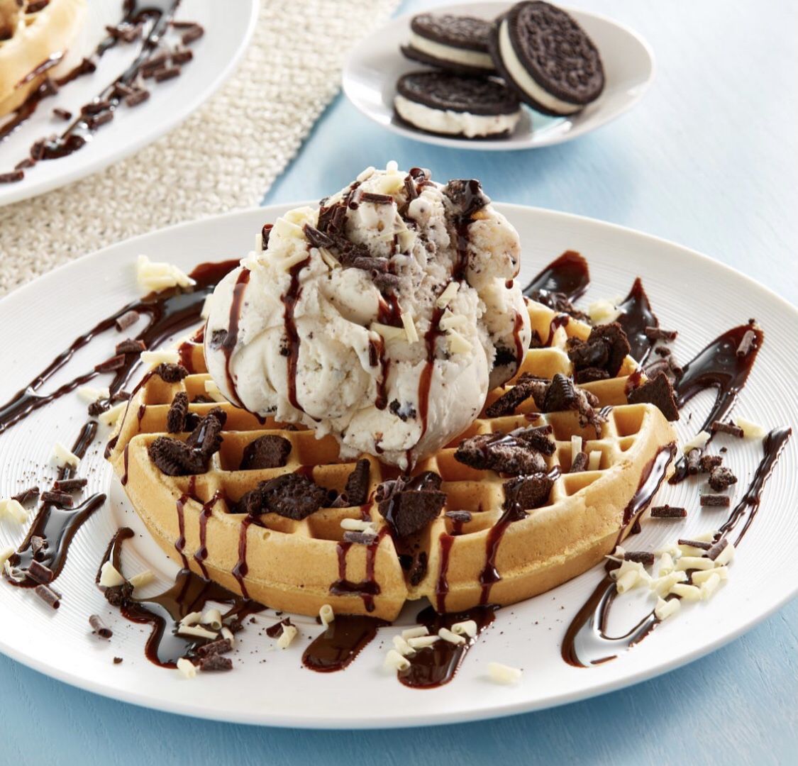 Oreo & Cream Cheese Waffle