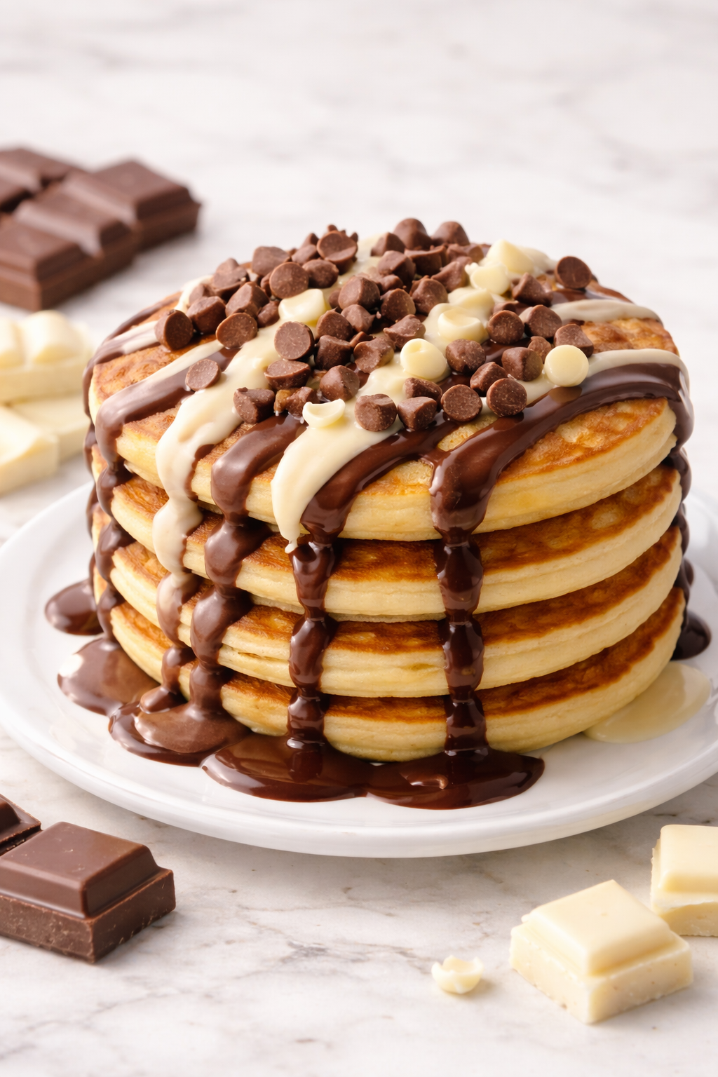 Milk & White Chocolate Pancake - 2 Pcs
