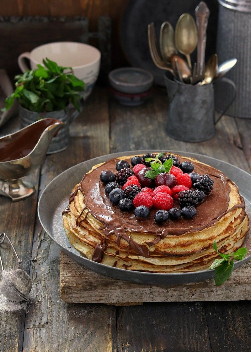 Fresh Fruits & Nutella Pancake