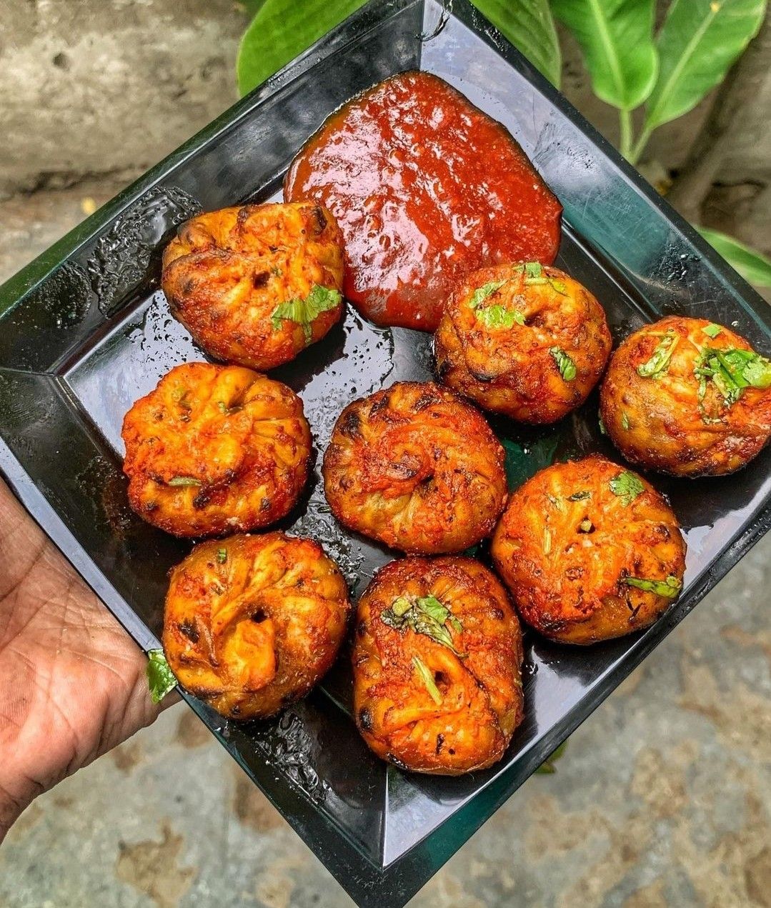 Peri Peri Paneer Momo - 6 Pcs