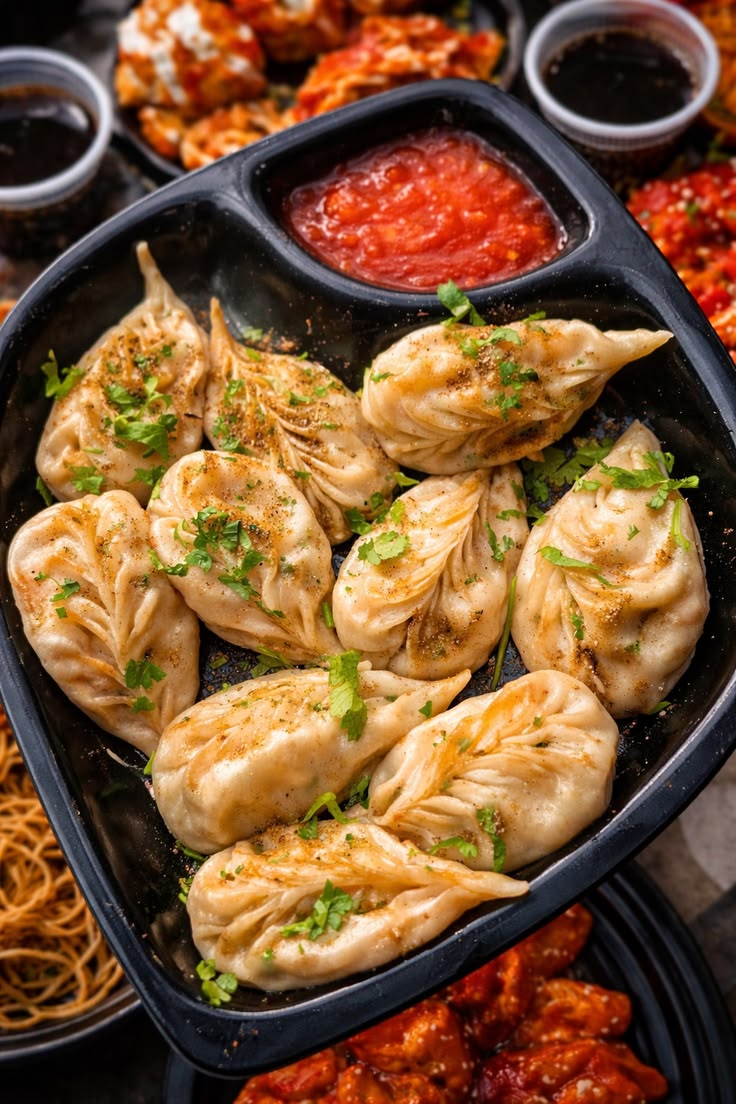 Chicken Noodle Momo - 6 Pcs