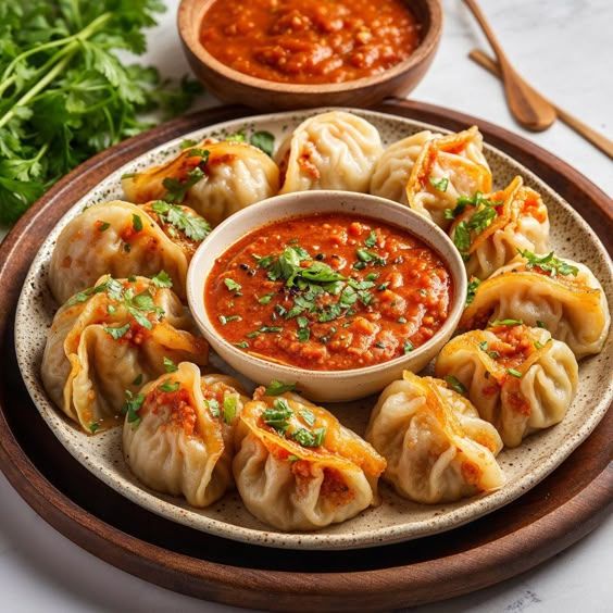Classic Veg Momo - 6 Pcs (FRIED)