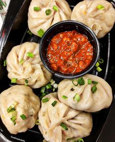 Mushroom Momo - 6 Pcs (FRIED)