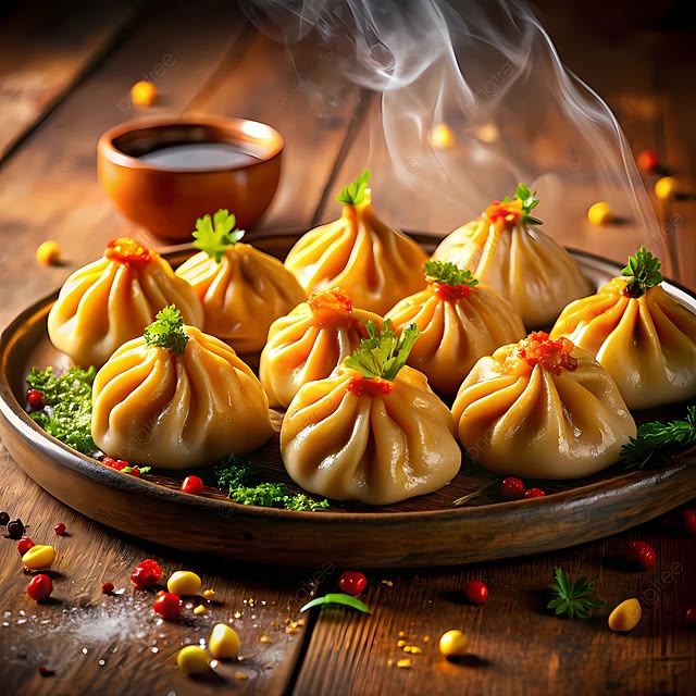 Paneer Tikka Momo - 6 Pcs (PAN FRIED)